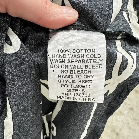 Umgee Sz Small Midi Dress Black White Bow Print Cotton Tiered Coquette Parisian - Picture 6 of 6